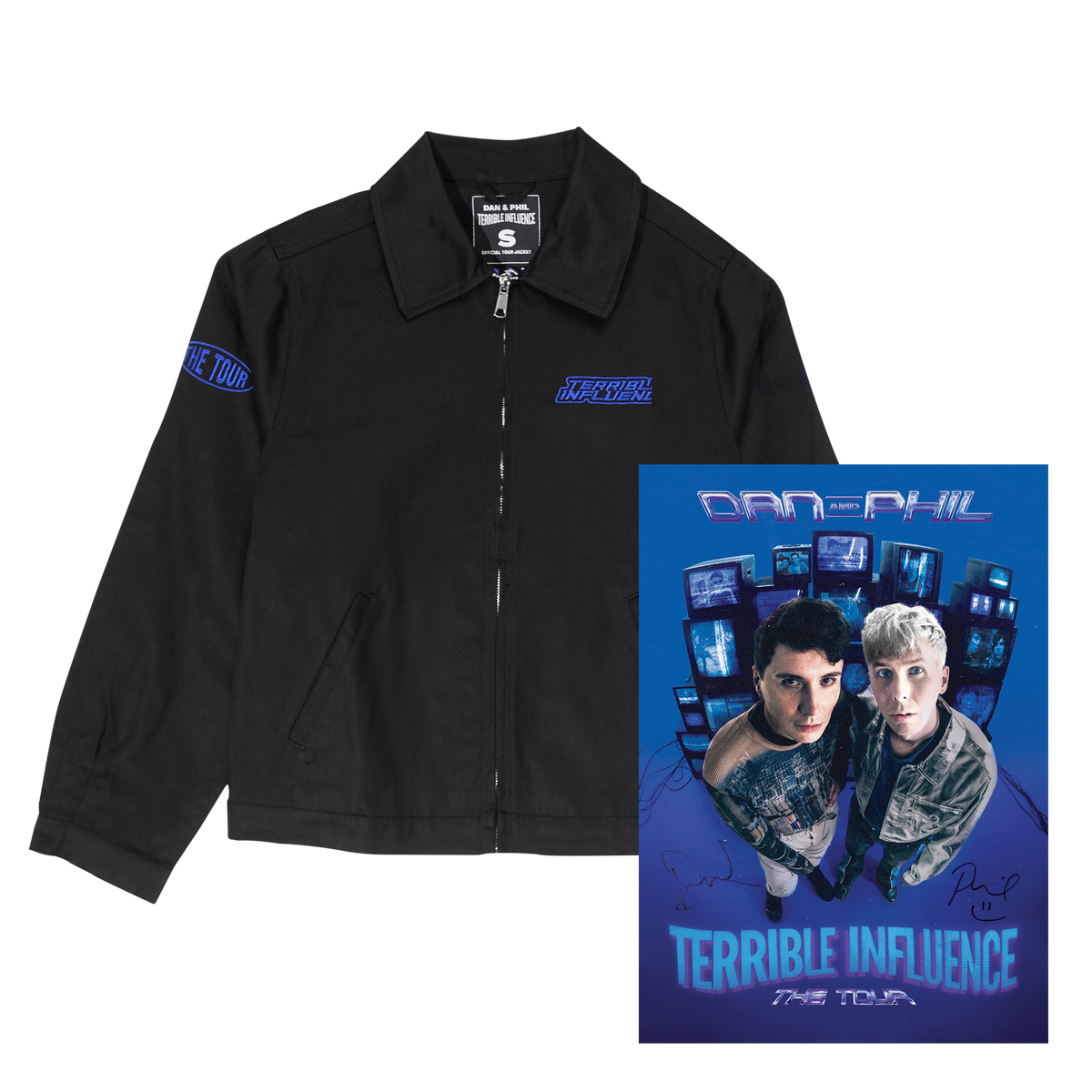 Terrible Influence Jacket + Signed Poster Bundle – Dan & Phil Shop